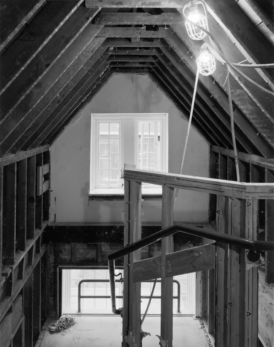 Attic-North-Stair-B&W