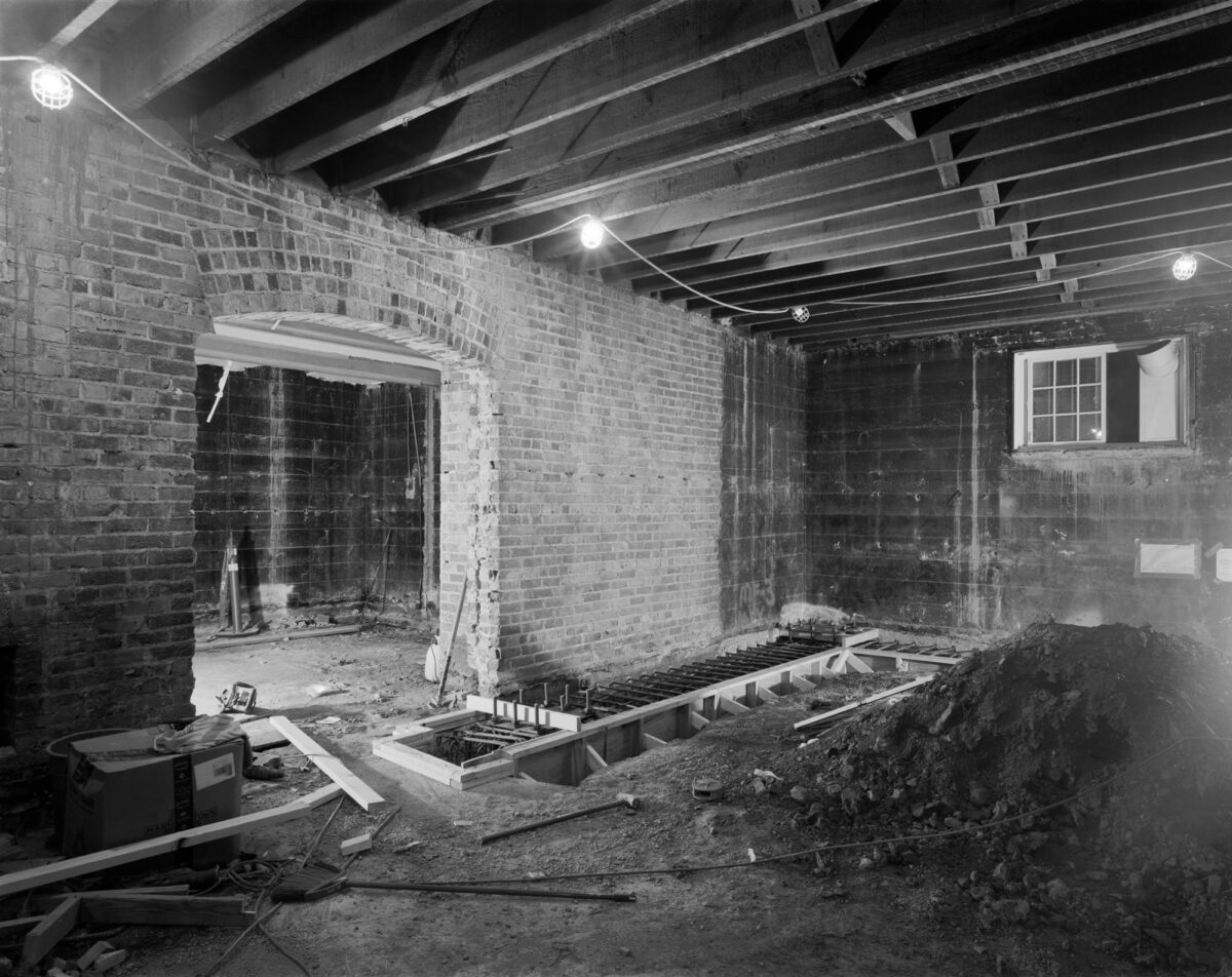 Basement-Looking-SW-B&W